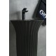 Раковина Gid Nb132bg 81114 накладная под черная  графит 41x41x84