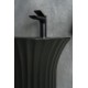 Раковина Gid Nb132bg 81114 накладная под черная  графит 41x41x84
