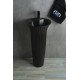 Раковина Gid Nb132bg 81114 накладная под черная  графит 41x41x84