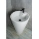 Раковина Gid Nb136 81105 накладная белая 50x53x80