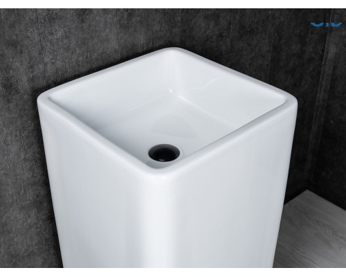 Раковина Gid Nb149 81119 накладная белая 41x41x85