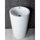 Раковина Gid Nb163 81107 накладная белая 46x46x85