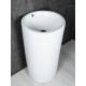 Раковина Gid Nb163 81107 накладная белая 46x46x85
