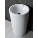 Раковина Gid Nb163 81107 накладная белая 46x46x85