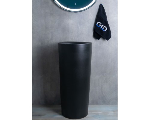 Раковина Gid Nb130bg 81110 накладная черная графит 40x40x85 Раковина Gid Nb130bg 81110 накладная черная графит 40x40x85