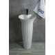 Раковина Gid Nb132 81113 накладная белая 41x41x84