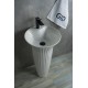 Раковина Gid Nb132 81113 накладная белая 41x41x84