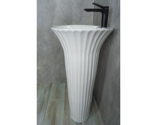 Раковина Gid Nb132 81113 накладная белая 41x41x84
