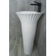 Раковина Gid Nb132 81113 накладная белая 41x41x84