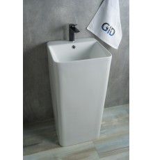 Раковина Gid Nb148 81117 накладная белая 42x41x86