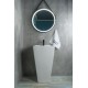 Раковина Gid Nb145 81103 накладная белая 46.5x46.5x81