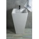 Раковина Gid Nb145 81103 накладная белая 46.5x46.5x81