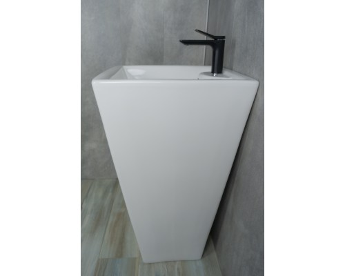 Раковина Gid Nb145 81103 накладная белая 46.5x46.5x81