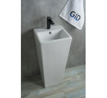 Раковина Gid Nb147 81104 накладная белая 34x33x85