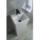 Раковина Gid Nb147 81104 накладная белая 34x33x85