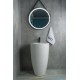 Раковина Gid Nb133 81106 накладная белая 49x49x82