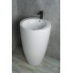 Раковина Gid Nb133 81106 накладная белая 49x49x82