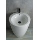 Раковина Gid Nb133 81106 накладная белая 49x49x82