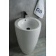 Раковина Gid Nb133 81106 накладная белая 49x49x82