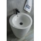 Раковина Gid Nb133 81106 накладная белая 49x49x82