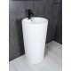 Раковина Gid Nb135 81102 накладная белая 46x46x86