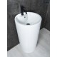 Раковина Gid Nb135 81102 накладная белая 46x46x86