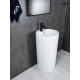 Раковина Gid Nb135 81102 накладная белая 46x46x86