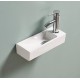 Раковина Gid N9271L 61128L подвесная белая 38x14.5x8