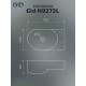 Раковина Gid N9273L 61106L подвесная белая 41x27x14