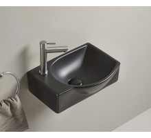 Раковина Gid Bm9276R 62205R подвесная черная матовая 40.5x28x14