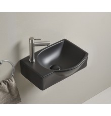 Раковина Gid Bm9276R 62205R подвесная черная матовая 40.5x28x14