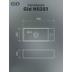 Раковина Gid N9261 61122 подвесная белая 38x22x10