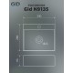 Раковина Gid N9135 61104 подвесная белая 33x28x11