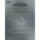Раковина Gid N9306 61109 подвесная белая 44.5x25x12