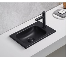 Раковина Gid Bm3340 72203 встраиваемая сверху черная матовая 40.5x26x10