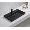 Раковина Gid Bm5560s 72205 встраиваемая сверху черная матовая 61x46.5x15