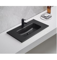 Раковина Gid Bm9080s 72209 встраиваемая сверху черная матовая 81x46.5x17
