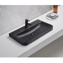 Раковина Gid Bm9580s 72211 встраиваемая сверху черная матовая 81x46.5x16.5