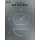 Раковина Gid Bm1004 72202 встраиваемая сверху черная матовая 61x40x19