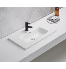 Раковина Gid 9080s 71157 встраиваемая сверху белая 81x46.5x17
