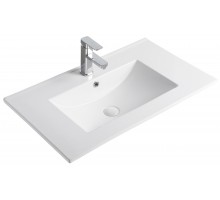 Раковина Gid 9075e 71103 встраиваемая сверху белая 76x46.5x17