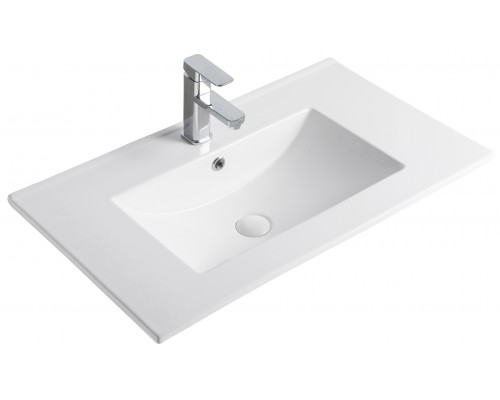 Раковина Gid 9075e 71103 встраиваемая сверху белая 76x46.5x17