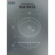 Раковина Gid 9413 71107 встраиваемая сверху белая 56x49x19