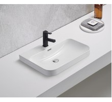 Раковина Gid 9560s 71168 встраиваемая сверху белая 61x46.5x16