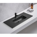 Раковина Gid Bm9010s 72207 встраиваемая сверху черная матовая 101.5x46.5x17