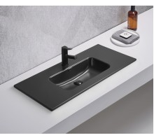 Раковина Gid Bm9010s 72207 встраиваемая сверху черная матовая 101.5x46.5x17
