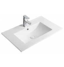 Раковина Gid 9070e 71102 встраиваемая сверху белая 71x46.5x17