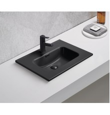 Раковина Gid Bm9060s 72208 встраиваемая сверху черная матовая 61x46.5x17