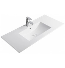 Раковина Gid 9010e 71106 встраиваемая сверху белая 101.5x46.5x17