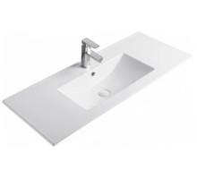 Раковина Gid NYJ803-100 71113 встраиваемая сверху белая 101x40x17